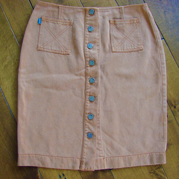 Christian Lacroix Dresses & Skirts - Christian Lacroix Jeans Denim Skirt Tobacco Brown